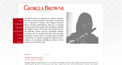 Desktop Screenshot of georgiabrowne.com