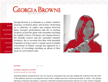 Tablet Screenshot of georgiabrowne.com